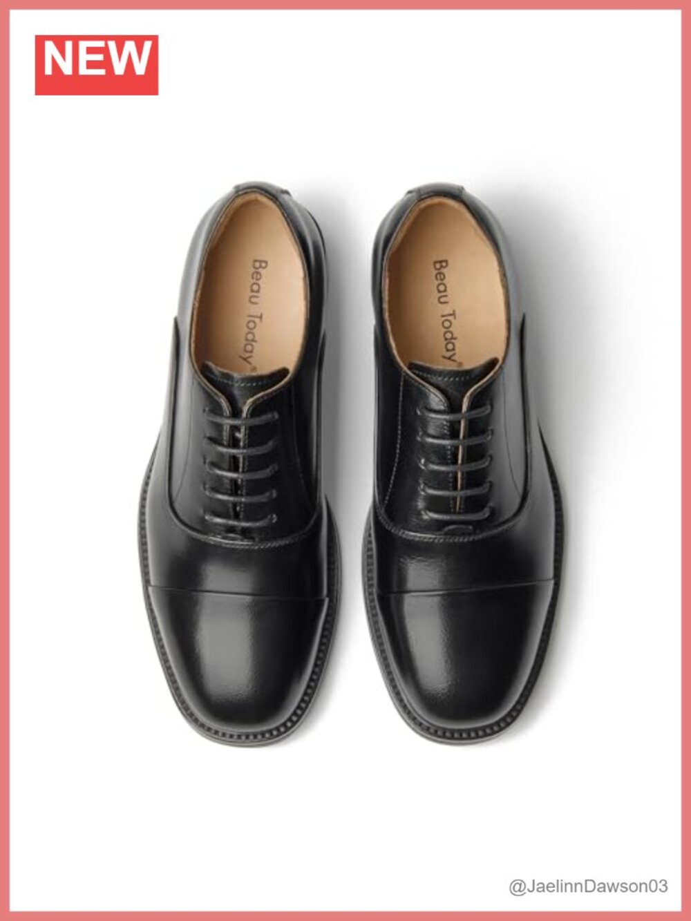 Women's Genuine Leather Oxfords Lace-Up Dress Shoes Non-Slip Business Casual